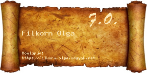 Filkorn Olga névjegykártya